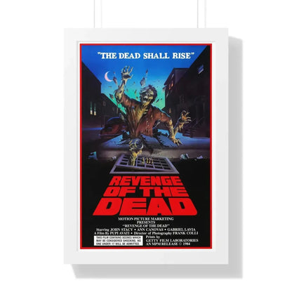 ZEDER (REVENGE OF THE DEAD) 1983 - Framed Movie Poster 16″ x 24″ White - The Sticker Space