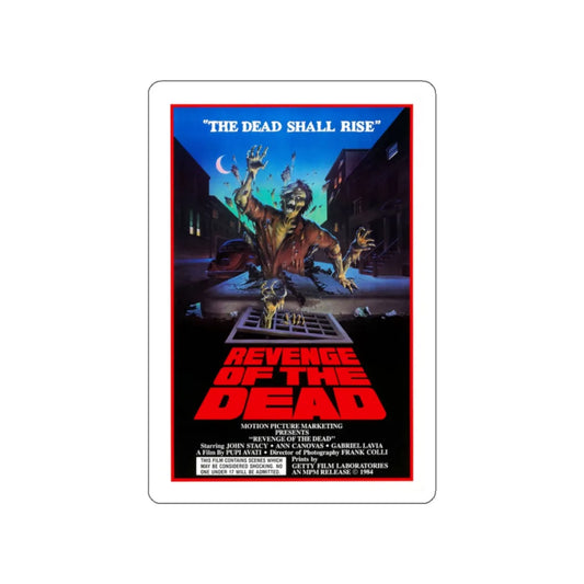 ZEDER (REVENGE OF THE DEAD) 1983 Movie Poster STICKER Vinyl Die-Cut Decal 2 Inch - The Sticker Space