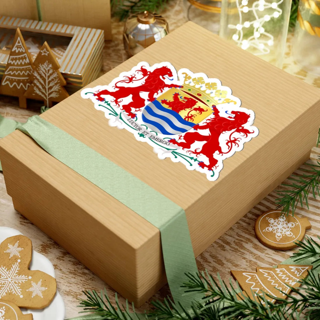 Zeeland wapen (Netherlands) (Coat of Arms) STICKER Vinyl Kiss-Cut Decal - The Sticker Space