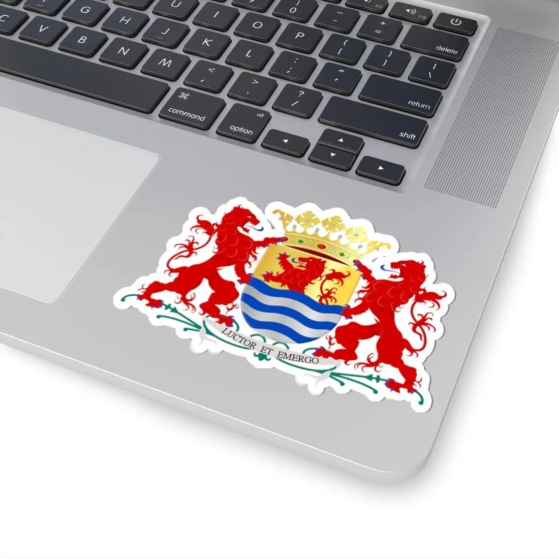 Zeeland wapen (Netherlands) (Coat of Arms) STICKER Vinyl Kiss-Cut Decal - The Sticker Space