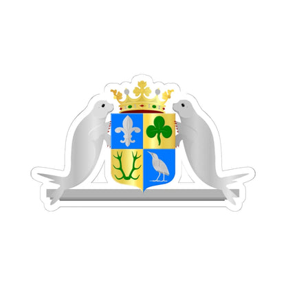 Zeewolde wapen (Netherlands) (Coat of Arms) STICKER Vinyl Kiss-Cut Decal 6 Inch White - The Sticker Space