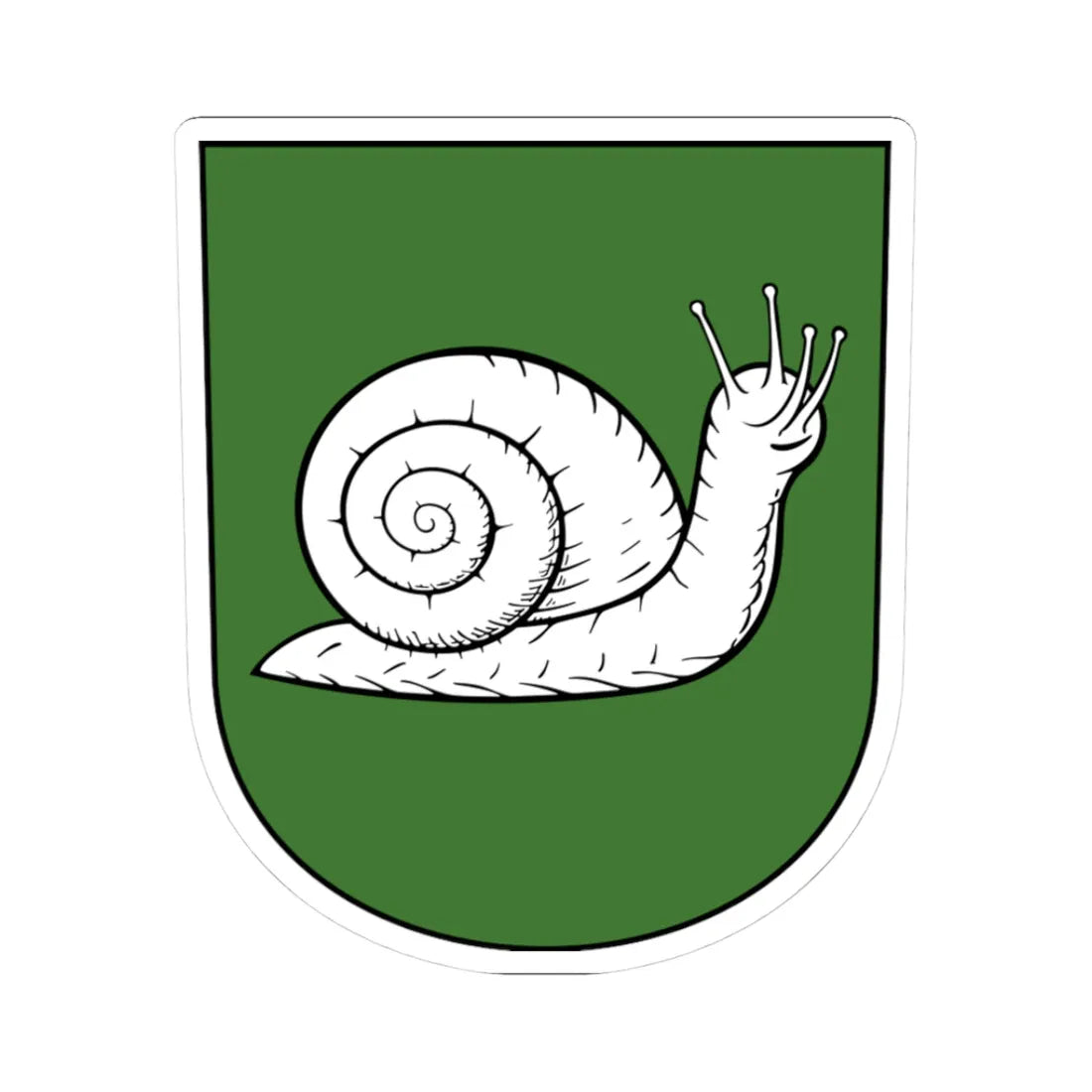 Zell-blazon-variant-2 (Switzerland) (Coat of Arms) STICKER Vinyl Kiss-Cut Decal 3 Inch White - The Sticker Space