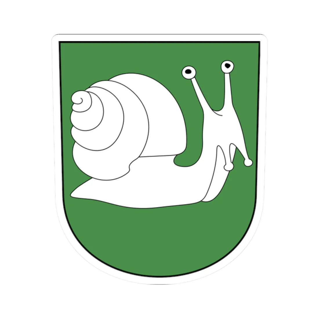 Zell-blazon-variant (Switzerland) (Coat of Arms) STICKER Vinyl Kiss-Cut Decal 2 Inch White - The Sticker Space