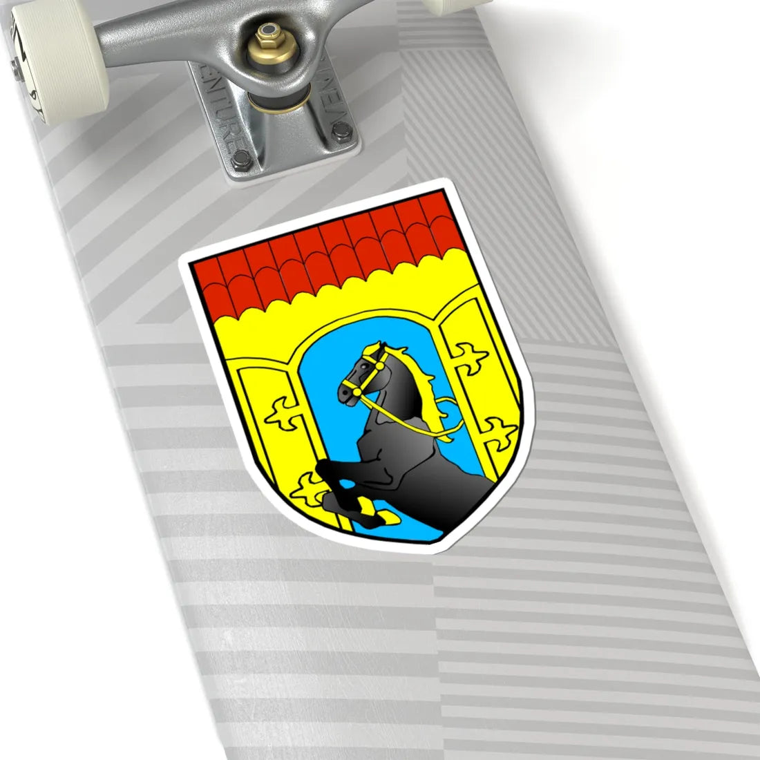 Zelva coat (Belarus) (Coat of Arms) STICKER Vinyl Kiss-Cut Decal - The Sticker Space