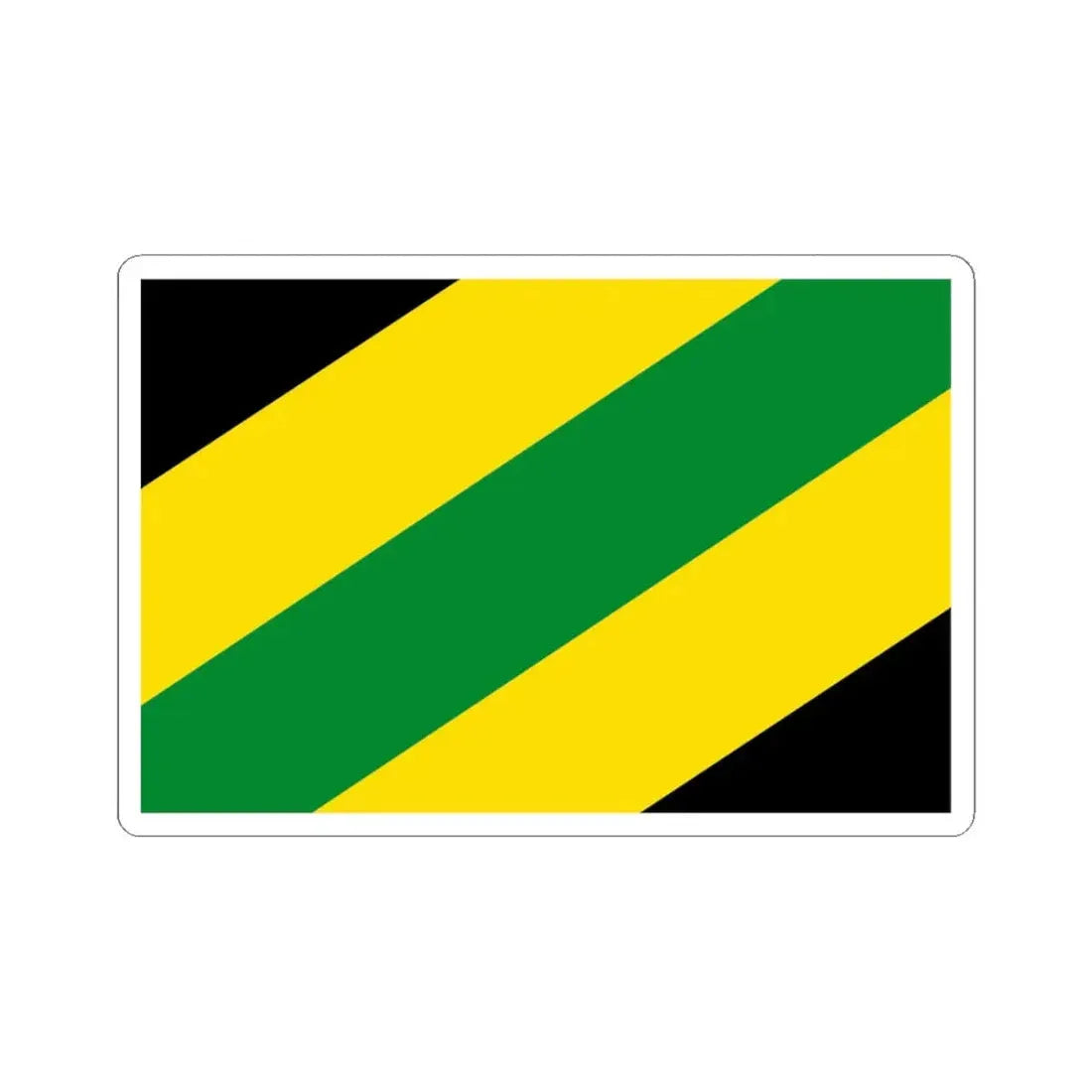 Zemst vlag (Belgium) STICKER Vinyl Kiss-Cut Decal 3 Inch White - The Sticker Space