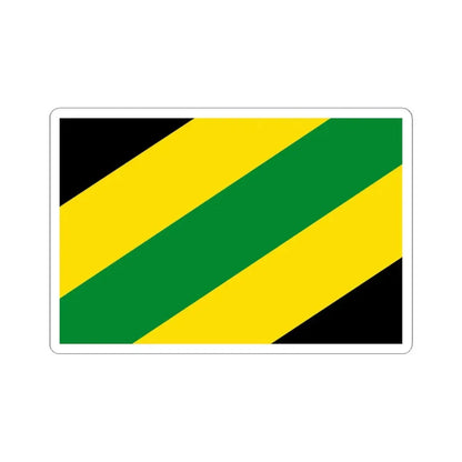 Zemst vlag (Belgium) STICKER Vinyl Kiss-Cut Decal 3 Inch White - The Sticker Space