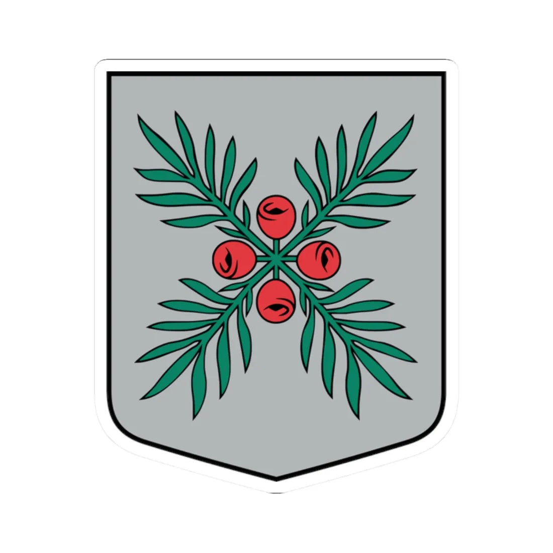 Zentenes pagasta ģerbonis (Latvia) (Coat of Arms) STICKER Vinyl Kiss-Cut Decal 2 Inch White - The Sticker Space