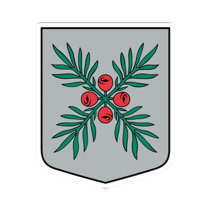Zentenes pagasta ģerbonis (Latvia) (Coat of Arms) STICKER Vinyl Kiss-Cut Decal 2 Inch White - The Sticker Space