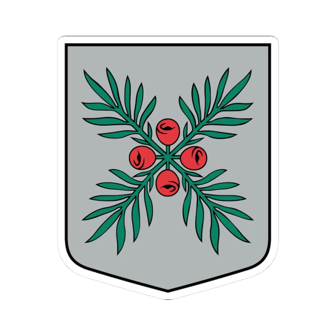 Zentenes pagasta ģerbonis (Latvia) (Coat of Arms) STICKER Vinyl Kiss-Cut Decal 3 Inch White - The Sticker Space