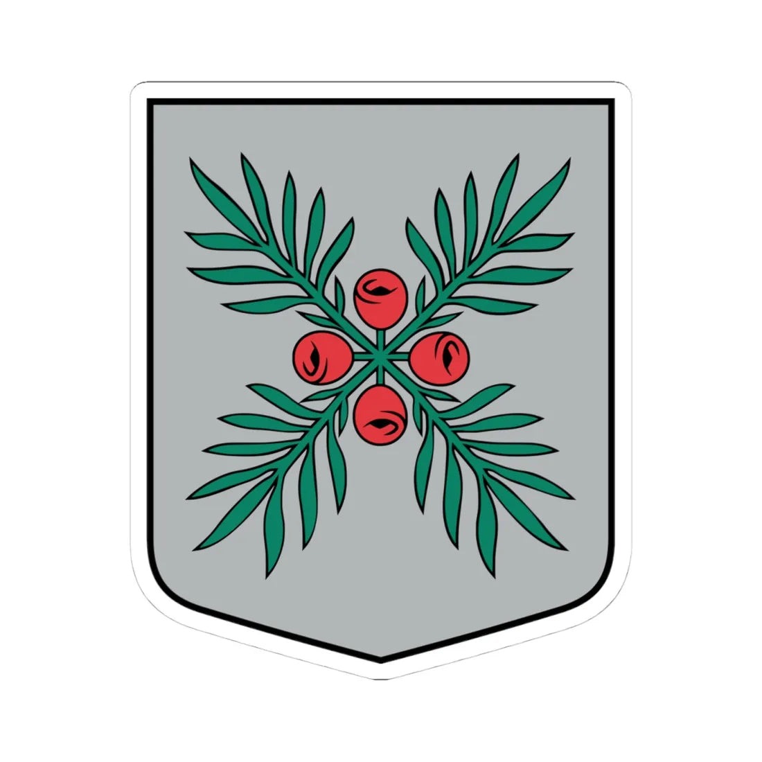 Zentenes pagasta ģerbonis (Latvia) (Coat of Arms) STICKER Vinyl Kiss-Cut Decal 4 Inch White - The Sticker Space