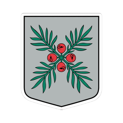 Zentenes pagasta ģerbonis (Latvia) (Coat of Arms) STICKER Vinyl Kiss-Cut Decal 4 Inch White - The Sticker Space