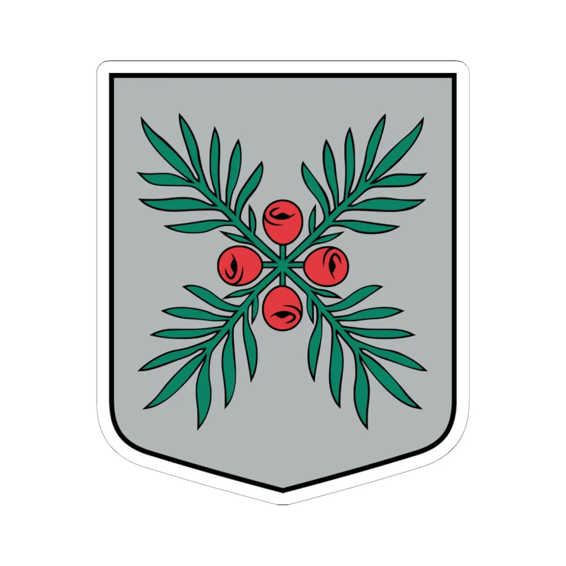 Zentenes pagasta ģerbonis (Latvia) (Coat of Arms) STICKER Vinyl Kiss-Cut Decal 6 Inch White - The Sticker Space