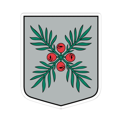 Zentenes pagasta ģerbonis (Latvia) (Coat of Arms) STICKER Vinyl Kiss-Cut Decal 6 Inch White - The Sticker Space