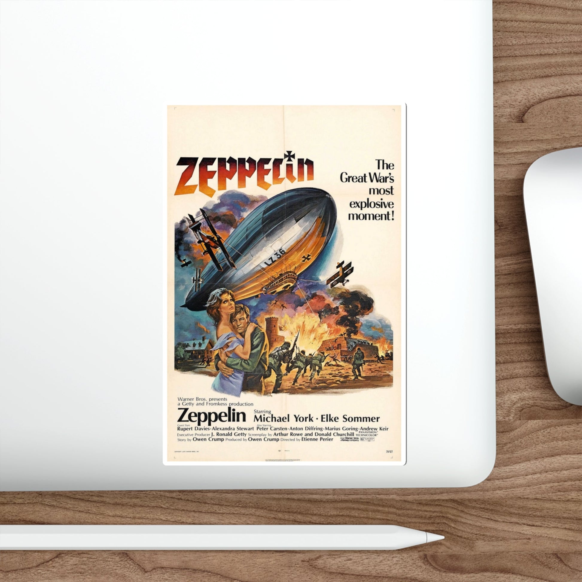 Zeppelin 1971 Movie Poster STICKER Vinyl Die-Cut Decal-The Sticker Space