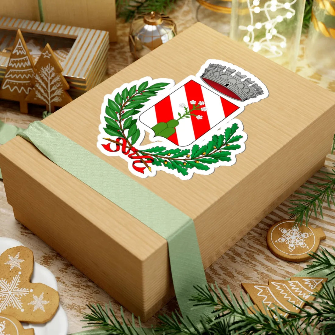 Zerba-Stemma (Italy) (Coat of Arms) STICKER Vinyl Kiss-Cut Decal - The Sticker Space