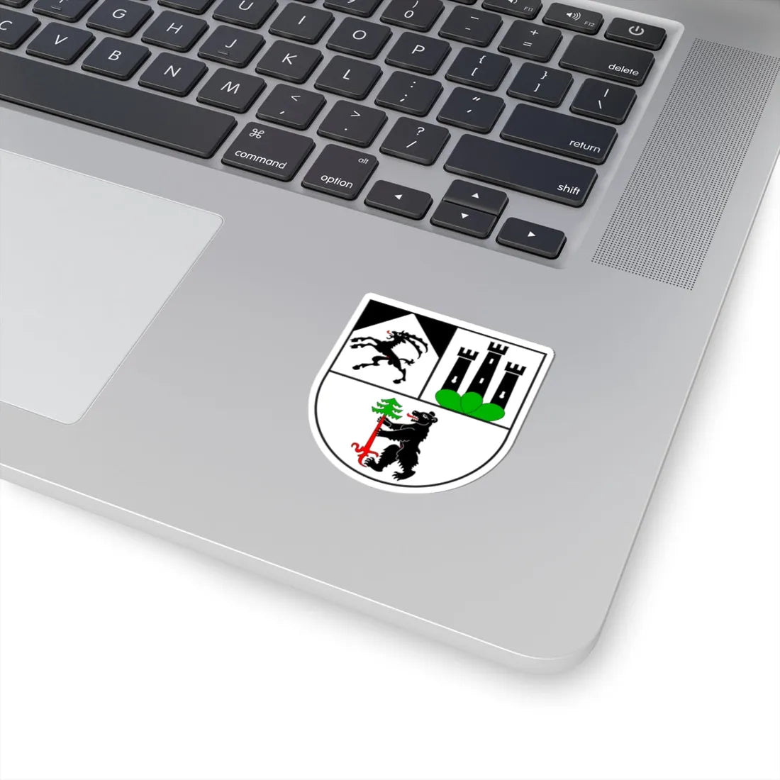Zernez Wappen neu (Switzerland) (Coat of Arms) STICKER Vinyl Kiss-Cut Decal - The Sticker Space