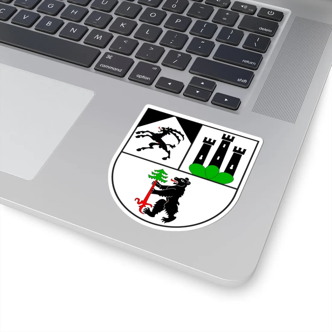 Zernez Wappen neu (Switzerland) (Coat of Arms) STICKER Vinyl Kiss-Cut Decal - The Sticker Space