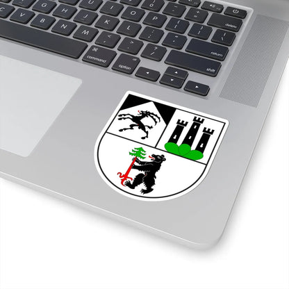 Zernez Wappen neu (Switzerland) (Coat of Arms) STICKER Vinyl Kiss-Cut Decal - The Sticker Space