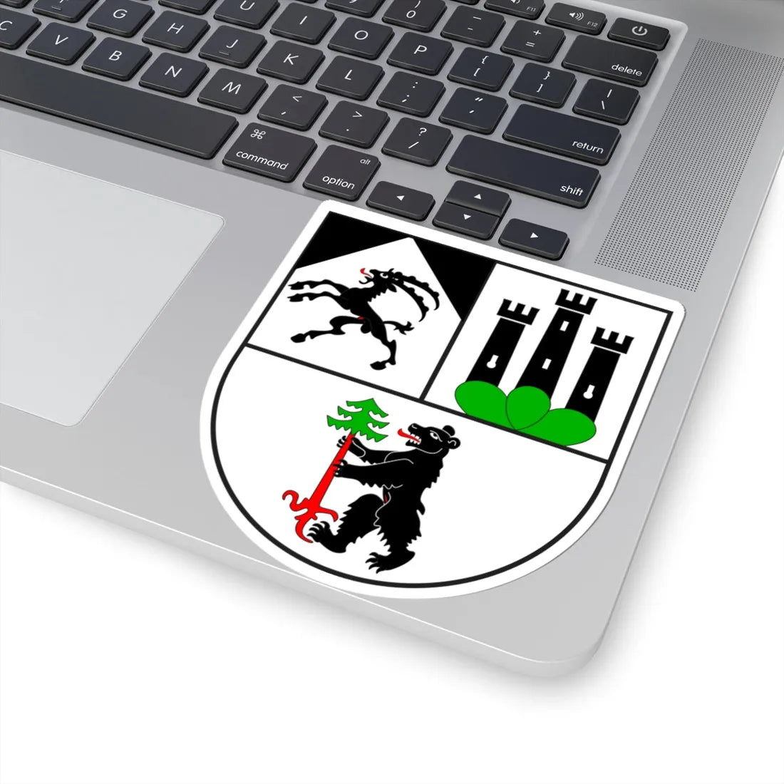 Zernez Wappen neu (Switzerland) (Coat of Arms) STICKER Vinyl Kiss-Cut Decal - The Sticker Space