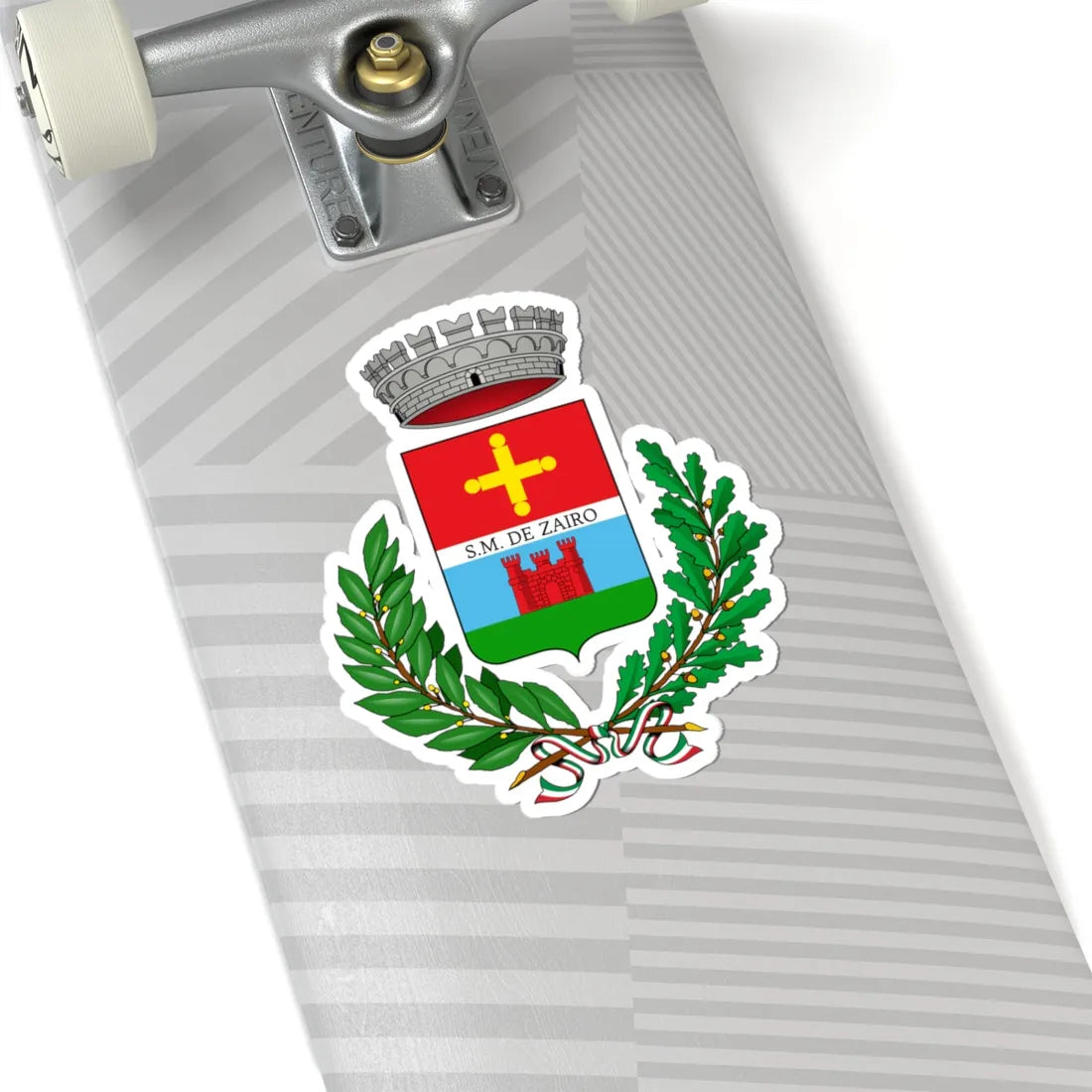 Zero Branco-Stemma (Italy) (Coat of Arms) STICKER Vinyl Kiss-Cut Decal - The Sticker Space