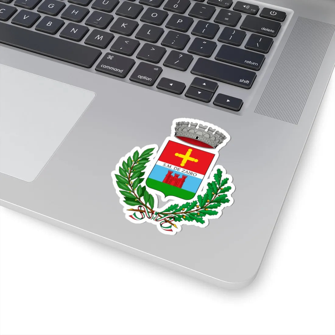 Zero Branco-Stemma (Italy) (Coat of Arms) STICKER Vinyl Kiss-Cut Decal - The Sticker Space
