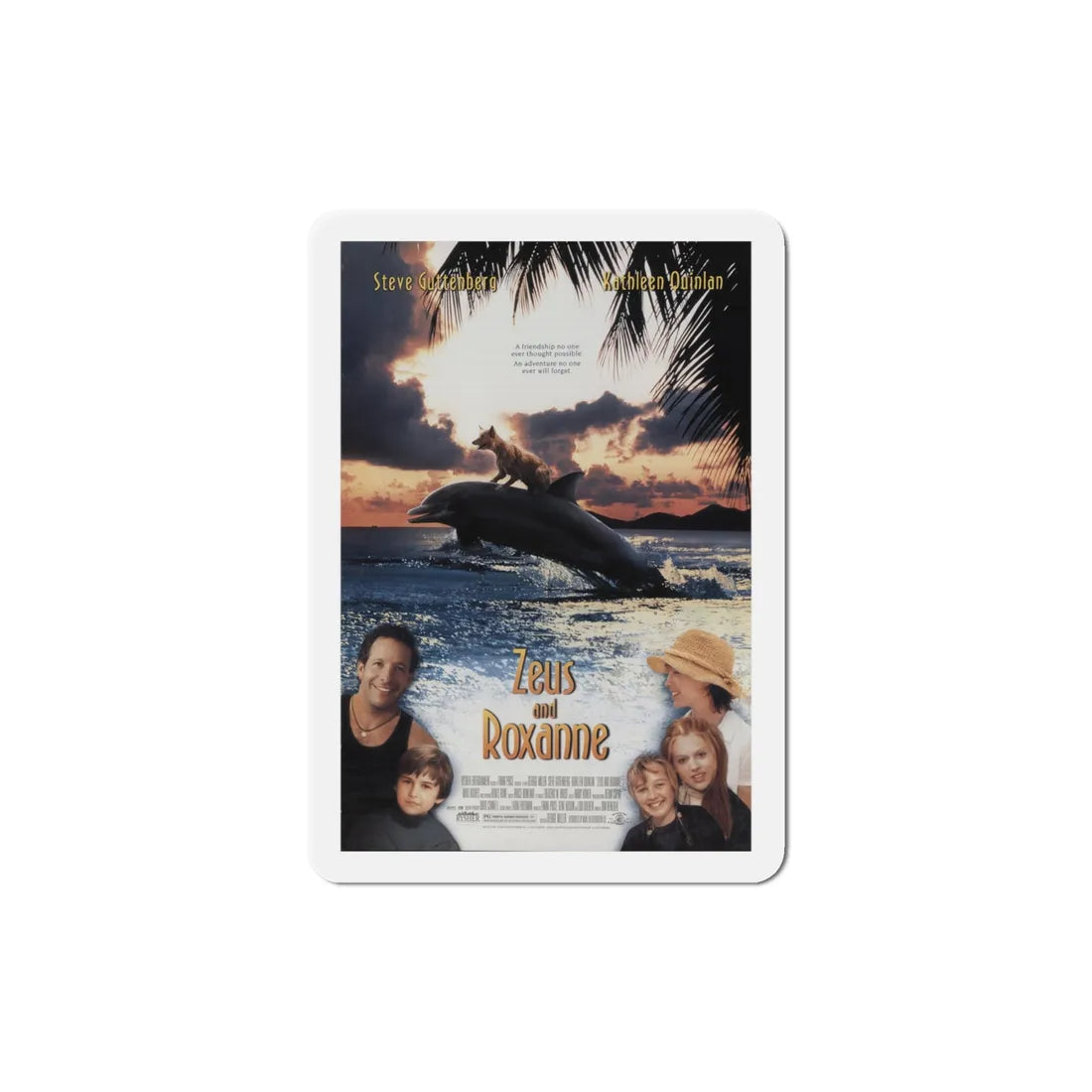 Zeus and Roxanne 1997 Movie Poster Refrigerator Magnet 4 Inch - The Sticker Space