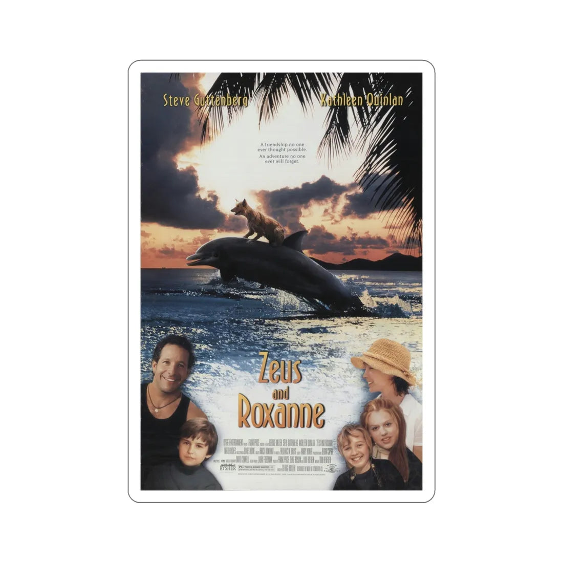 Zeus and Roxanne 1997 Movie Poster STICKER Vinyl Die-Cut Decal 5 Inch - The Sticker Space