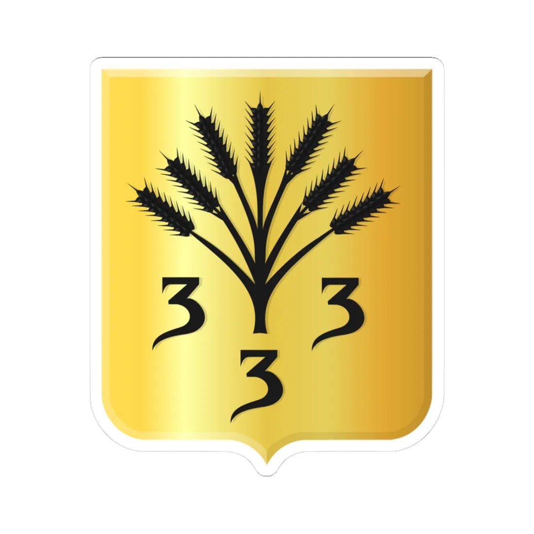 Zevenaar wapen 1902 (Netherlands) (Coat of Arms) STICKER Vinyl Kiss-Cut Decal 3 Inch White - The Sticker Space