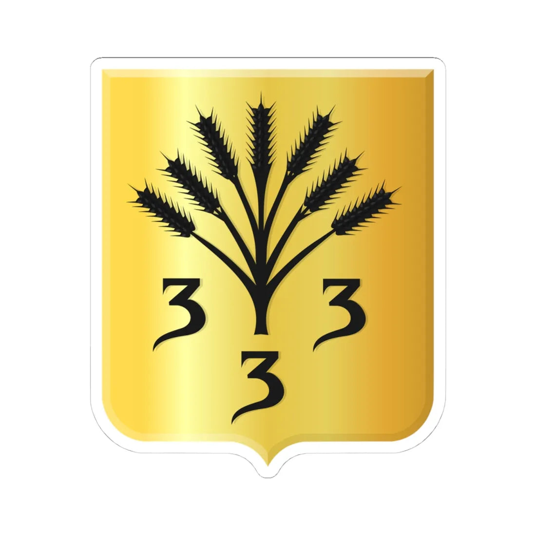 Zevenaar wapen 1902 (Netherlands) (Coat of Arms) STICKER Vinyl Kiss-Cut Decal 4 Inch White - The Sticker Space