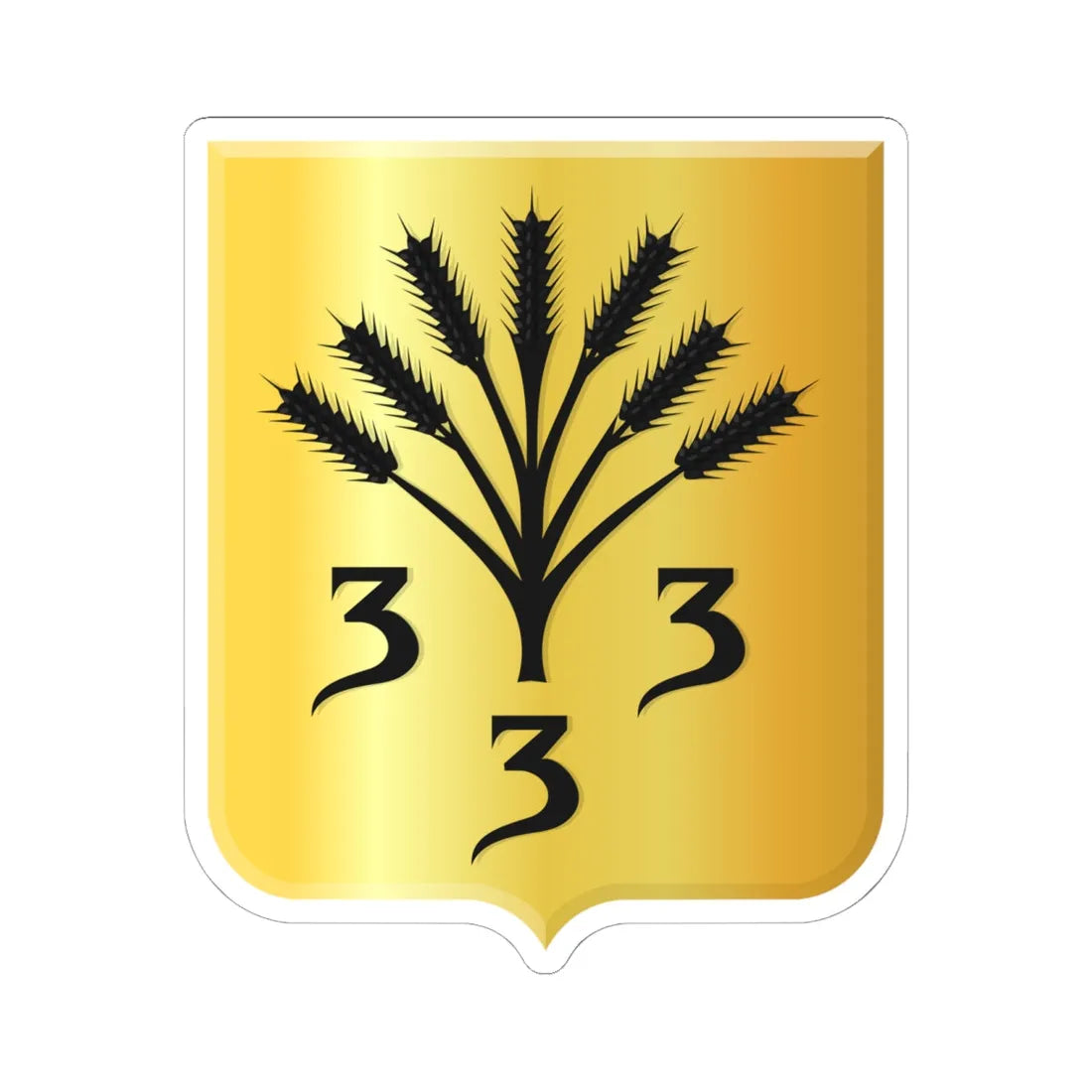 Zevenaar wapen 1902 (Netherlands) (Coat of Arms) STICKER Vinyl Kiss-Cut Decal 6 Inch White - The Sticker Space