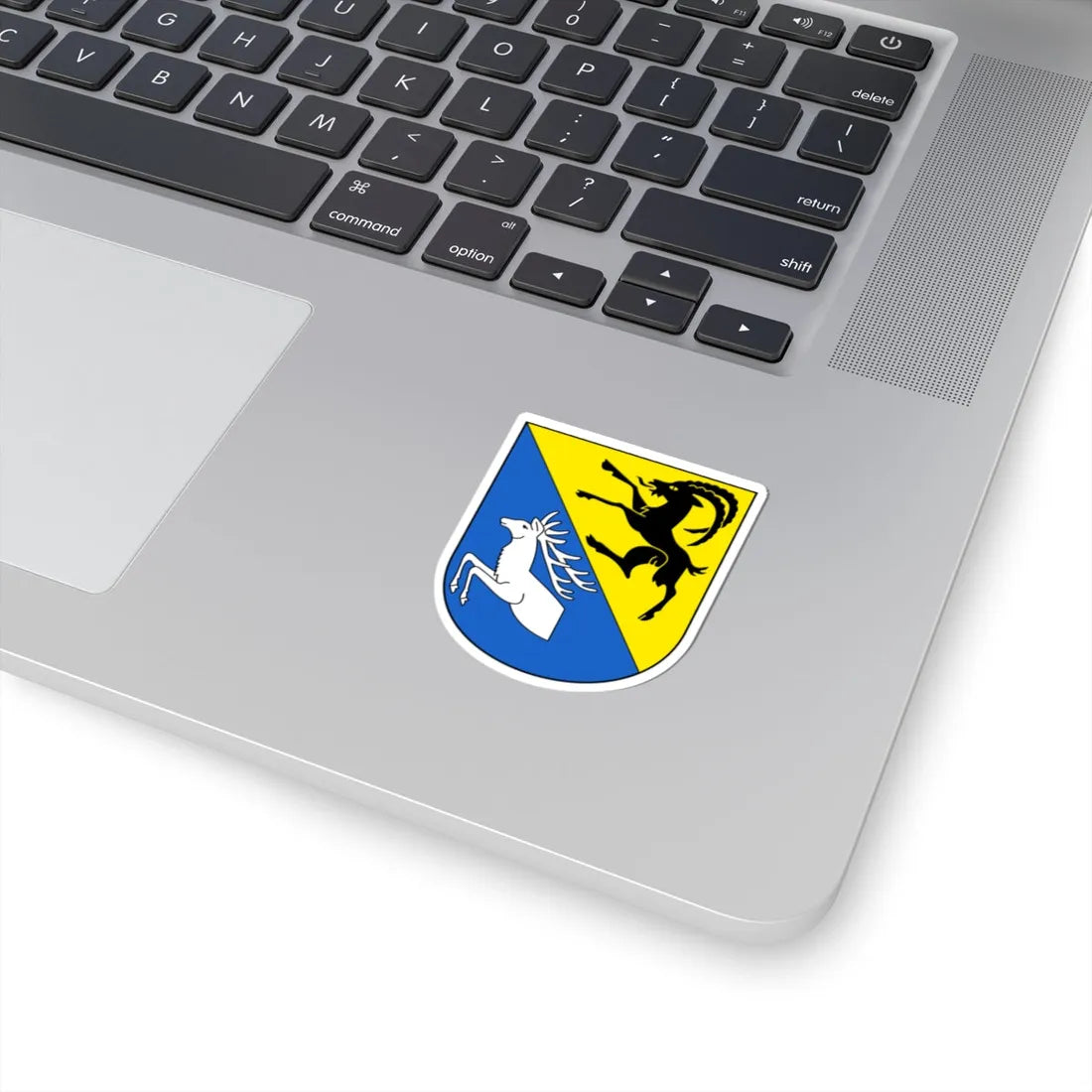 ZihlschlachtSitterdorf-blazon (Switzerland) (Coat of Arms) STICKER Vinyl Kiss-Cut Decal - The Sticker Space