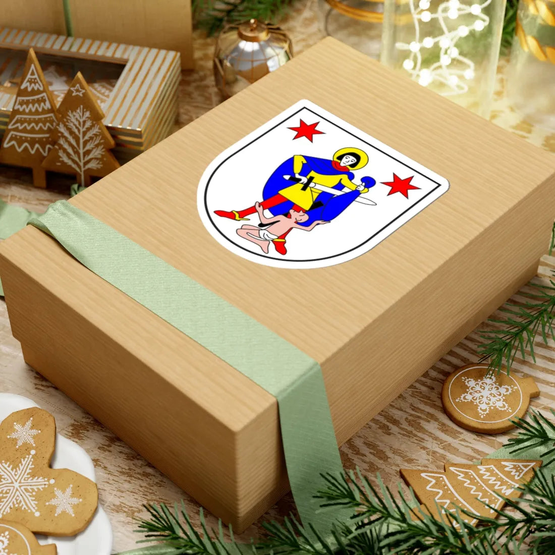 Zillis-Reischen wappen (Switzerland) (Coat of Arms) STICKER Vinyl Kiss-Cut Decal - The Sticker Space