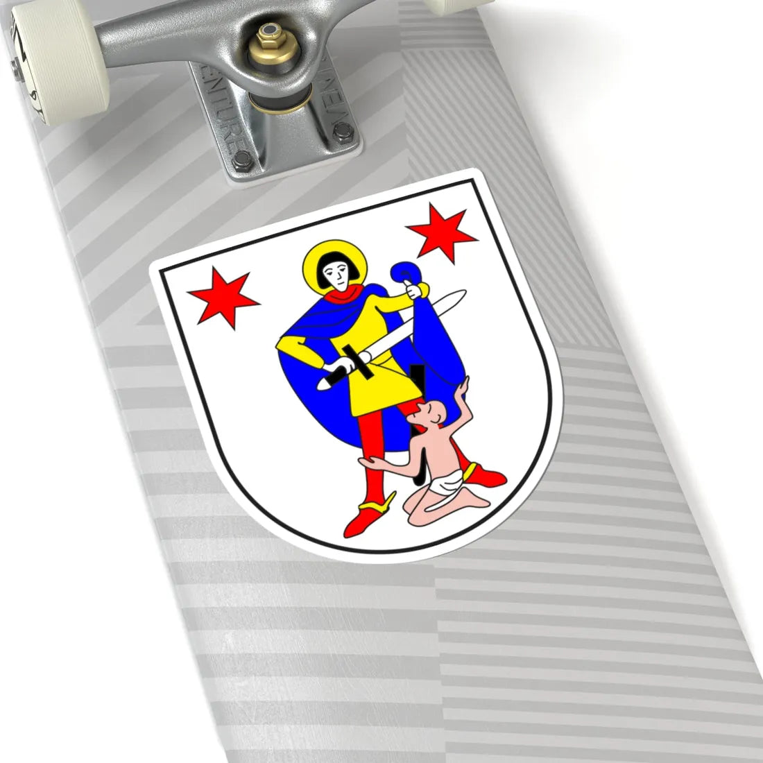 Zillis-Reischen wappen (Switzerland) (Coat of Arms) STICKER Vinyl Kiss-Cut Decal - The Sticker Space