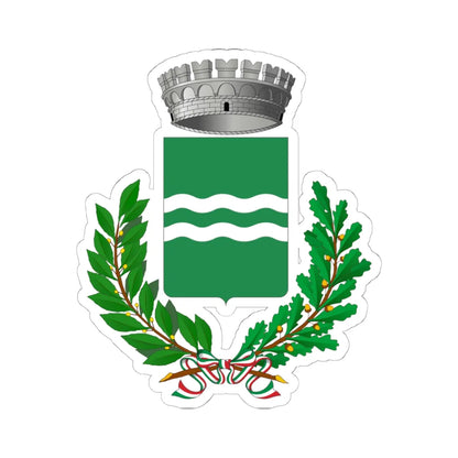 Zimella-Stemma (Italy) (Coat of Arms) STICKER Vinyl Kiss-Cut Decal 6 Inch White - The Sticker Space