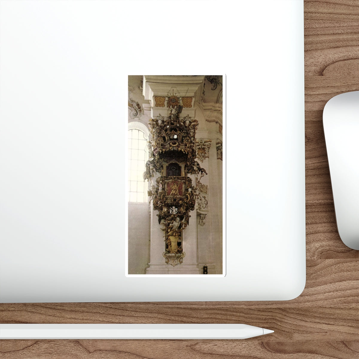 ZIMMERMANN, Dominikus - Pulpit (Artwork) STICKER Vinyl Die-Cut Decal-The Sticker Space