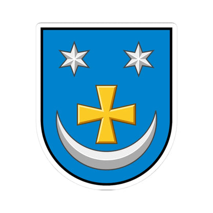 Zinkiv coat of arms escutcheon (Ukraine) (Coat of Arms) STICKER Vinyl Kiss-Cut Decal 3 Inch White - The Sticker Space