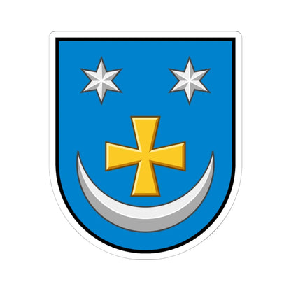 Zinkiv coat of arms escutcheon (Ukraine) (Coat of Arms) STICKER Vinyl Kiss-Cut Decal 6 Inch White - The Sticker Space