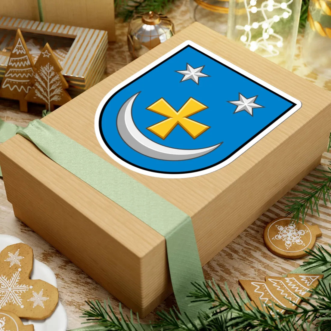 Zinkiv coat of arms escutcheon (Ukraine) (Coat of Arms) STICKER Vinyl Kiss-Cut Decal - The Sticker Space