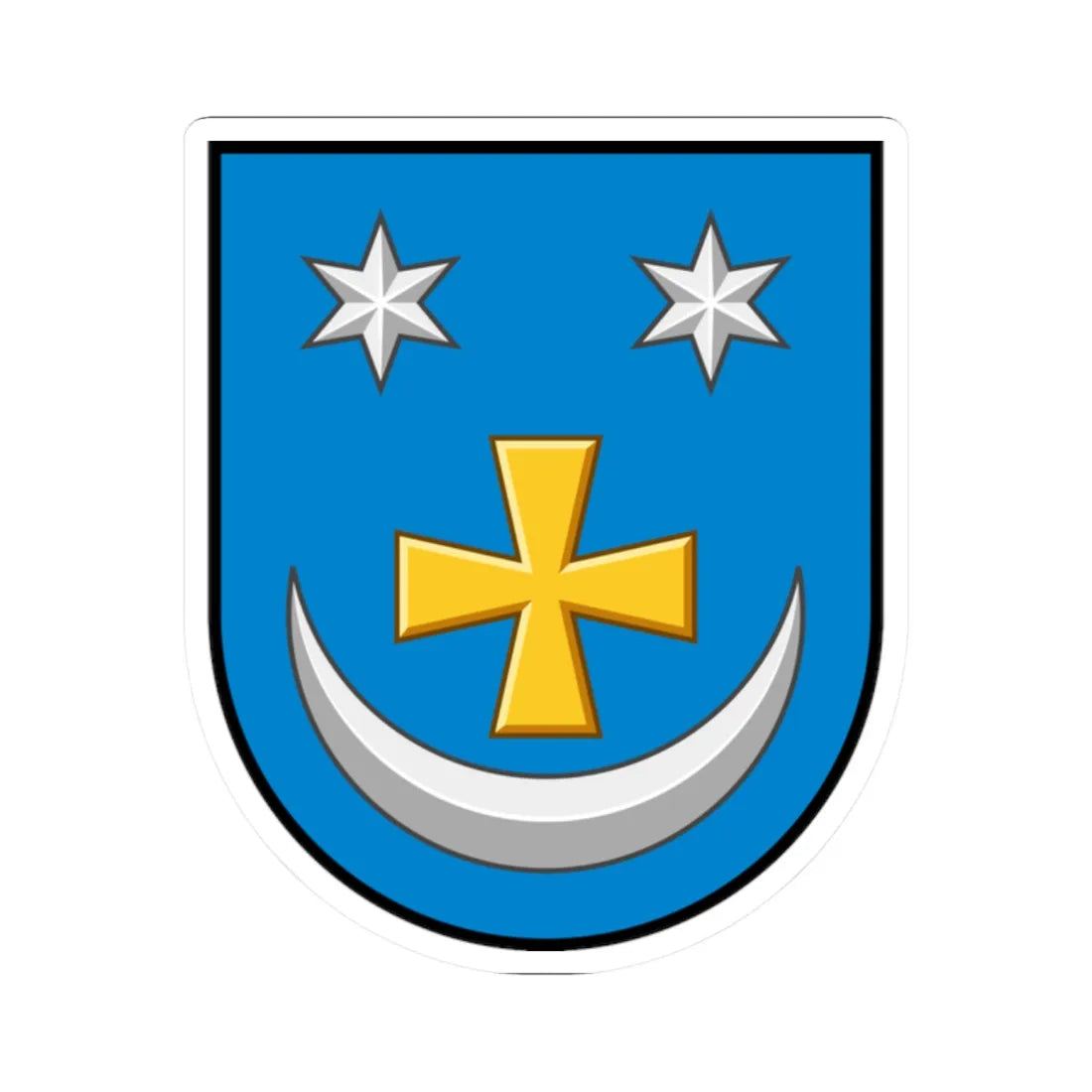 Zinkiv coat of arms escutcheon (Ukraine) (Coat of Arms) STICKER Vinyl Kiss-Cut Decal - The Sticker Space