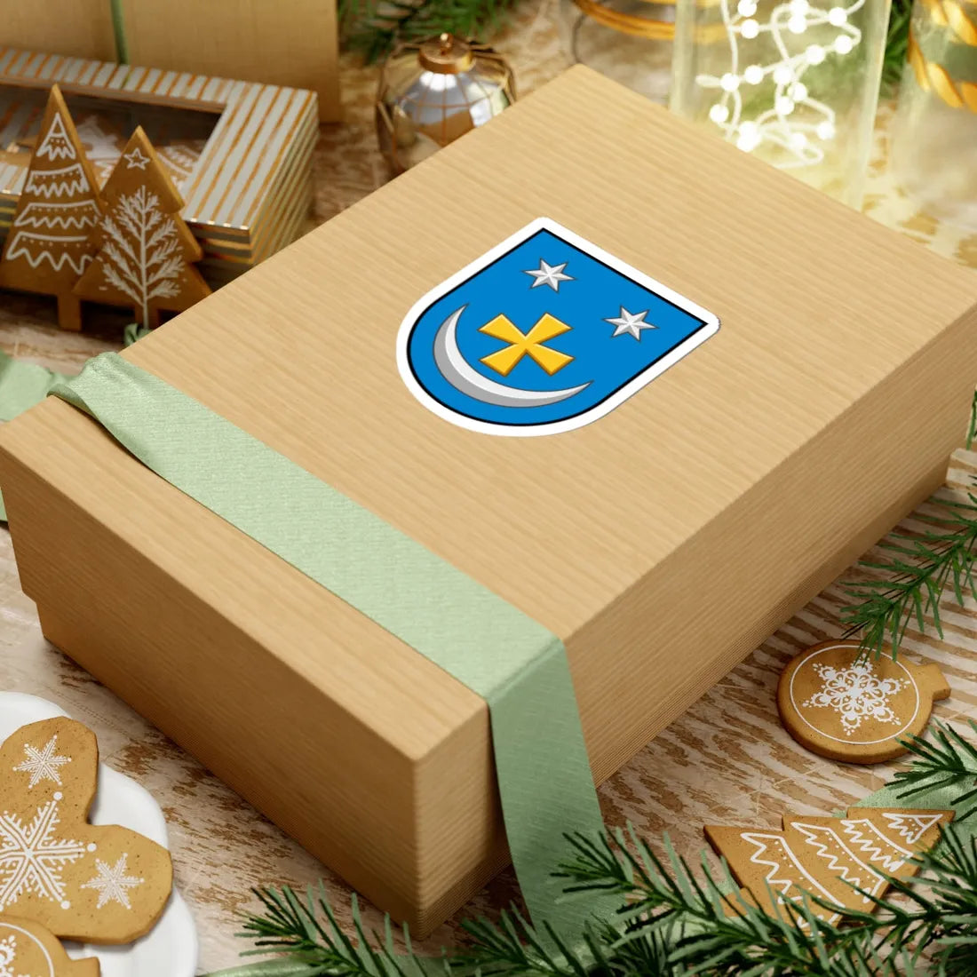 Zinkiv coat of arms escutcheon (Ukraine) (Coat of Arms) STICKER Vinyl Kiss-Cut Decal - The Sticker Space