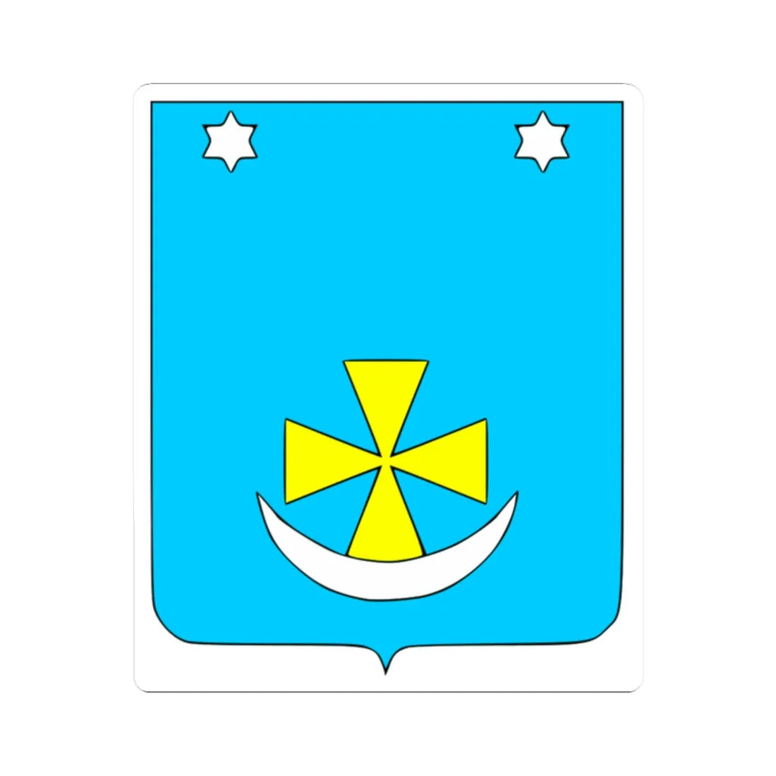 Zinkiv coat of arms (Ukraine) (Coat of Arms) STICKER Vinyl Kiss-Cut Decal 2 Inch White - The Sticker Space