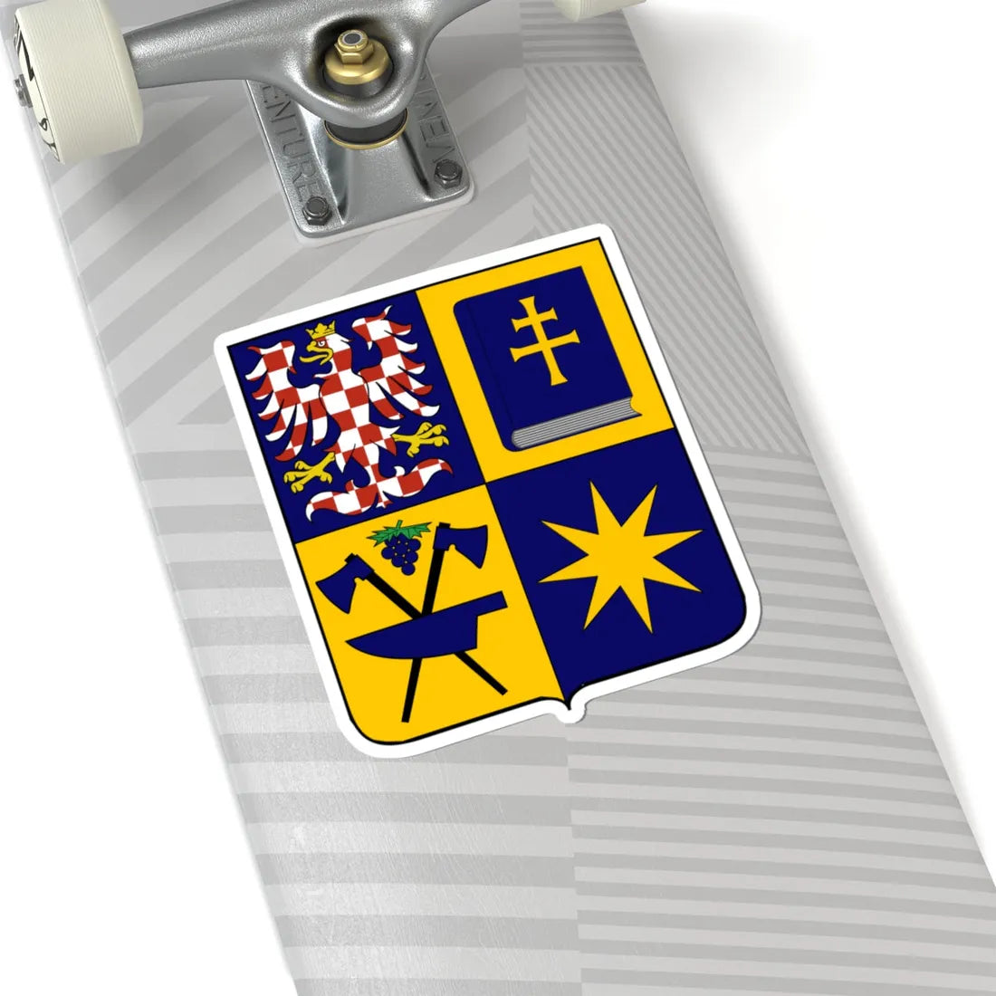 Zlin Region CoA CZ (Czech Republic) (Coat of Arms) STICKER Vinyl Kiss-Cut Decal - The Sticker Space