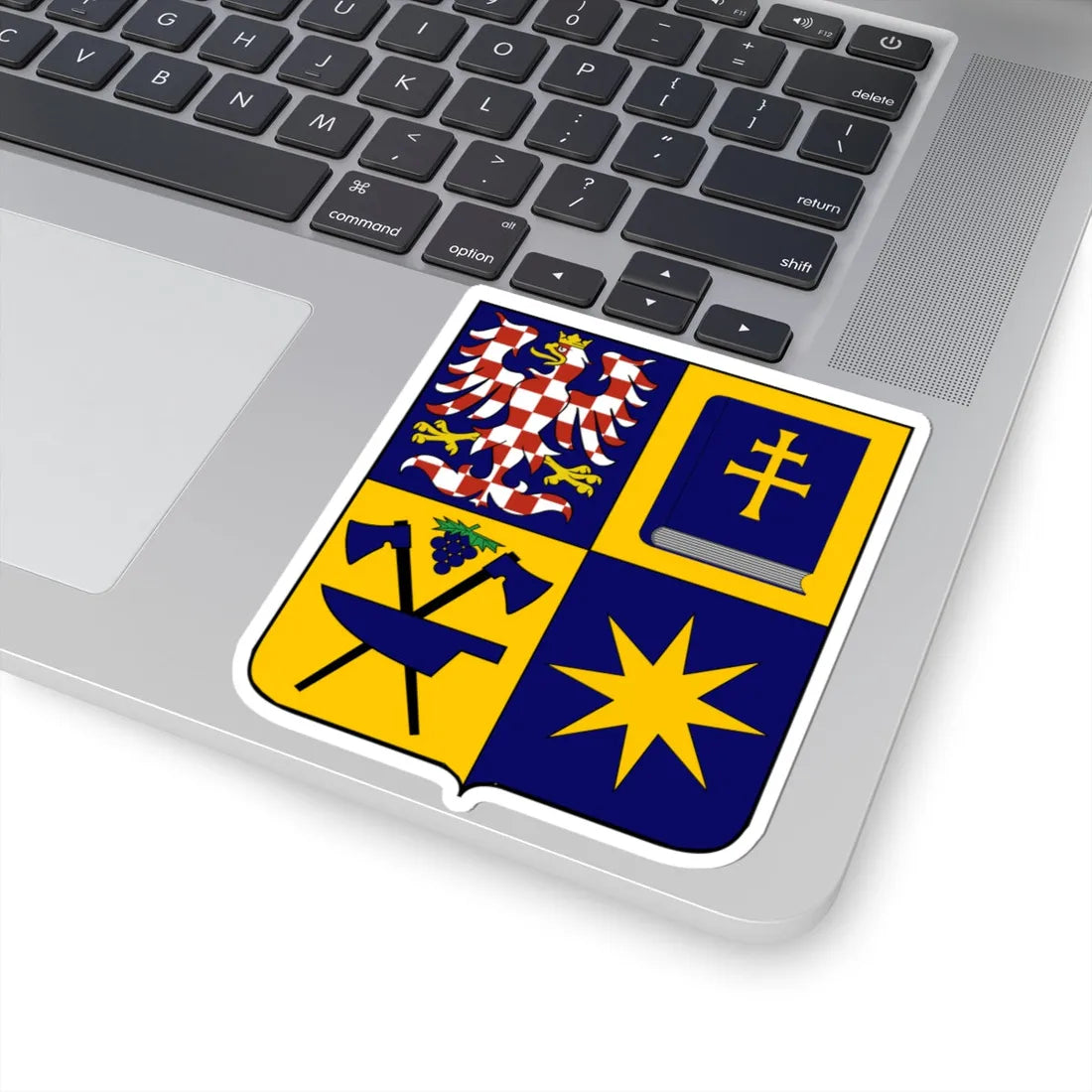 Zlin Region CoA CZ (Czech Republic) (Coat of Arms) STICKER Vinyl Kiss-Cut Decal - The Sticker Space