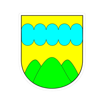 Znak Drahanské vrchviny (Czech Republic) (Coat of Arms) STICKER Vinyl Kiss-Cut Decal 3 Inch White - The Sticker Space