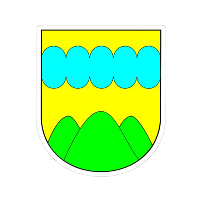 Znak Drahanské vrchviny (Czech Republic) (Coat of Arms) STICKER Vinyl Kiss-Cut Decal 4 Inch White - The Sticker Space