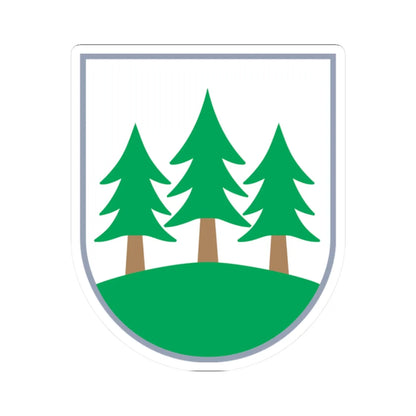 Znak Újezd nad Lesy (Czech Republic) (Coat of Arms) STICKER Vinyl Kiss-Cut Decal 2 Inch White - The Sticker Space