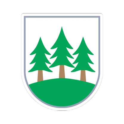 Znak Újezd nad Lesy (Czech Republic) (Coat of Arms) STICKER Vinyl Kiss-Cut Decal 4 Inch White - The Sticker Space