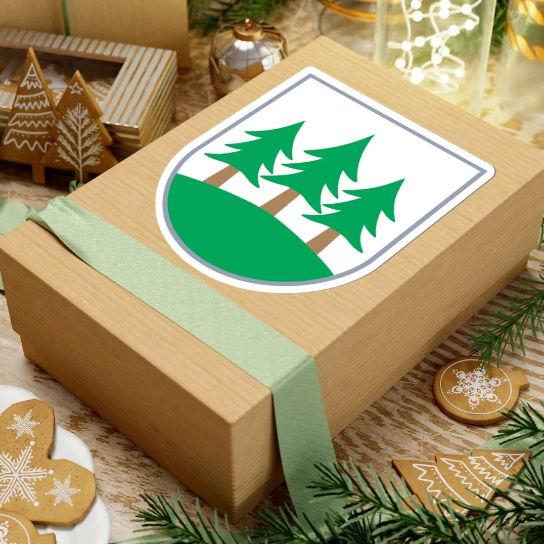 Znak Újezd nad Lesy (Czech Republic) (Coat of Arms) STICKER Vinyl Kiss-Cut Decal - The Sticker Space