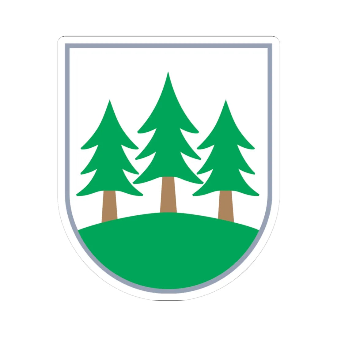 Znak Újezd nad Lesy (Czech Republic) (Coat of Arms) STICKER Vinyl Kiss-Cut Decal - The Sticker Space