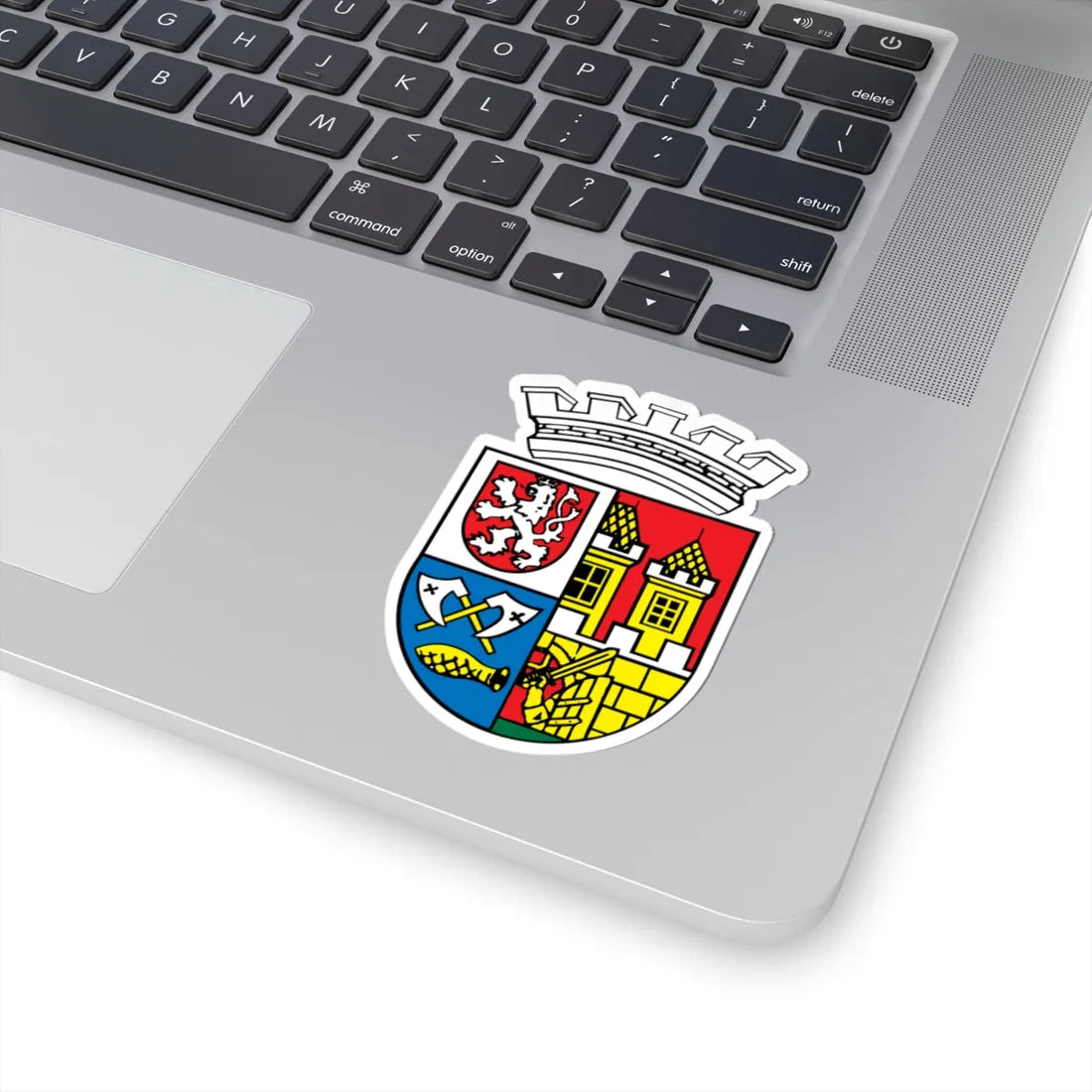 Znak mestske casti Praha 10 (Czech Republic) (Coat of Arms) STICKER Vinyl Kiss-Cut Decal - The Sticker Space